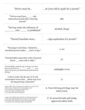 Kentucky Permit Test  Form