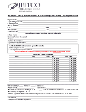 Building Use Form