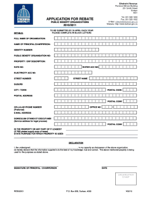 Ethekwini Municipality Application Forms