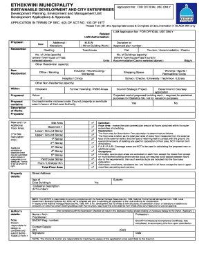Ethekwini Municipality Proof of Residence PDF  Form