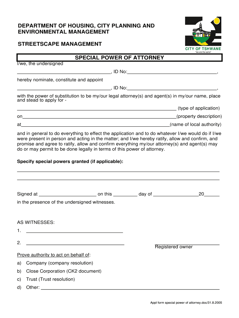 Epwp Application Form Tshwane