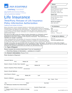 Equitable Third Party Authorization Form