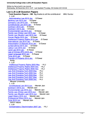 Hanumant Law Notes  Form