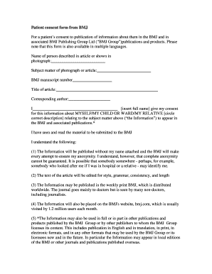 Bmj Consent Form