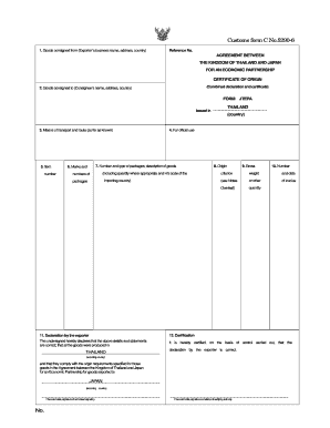 No Customs Form C No 5290 6 Customs Go