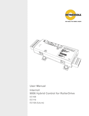 Interroll 9006 Manual  Form