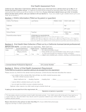 Registration Packet for Berryessa Union School District  Form