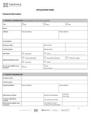 Anglo American Application Form