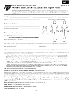 Fhsaa Skin Form