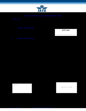 Iata Voluntary Relinquishment Form Iata