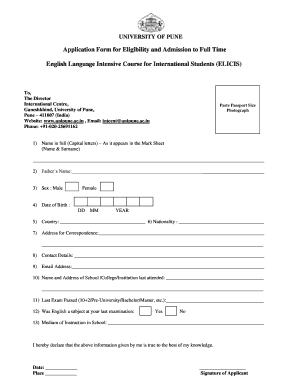 Printoutadmission  Form