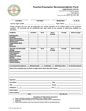  Elementary Student Recommendation Letter from Teacher Blank Form 2015