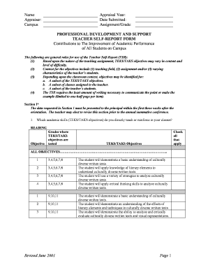 Teacher Report Form PDF