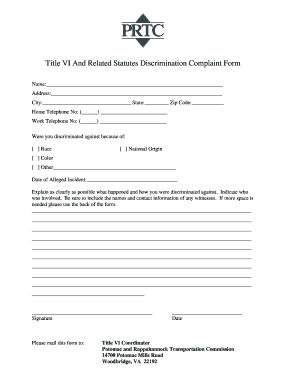 Prtc Form Download