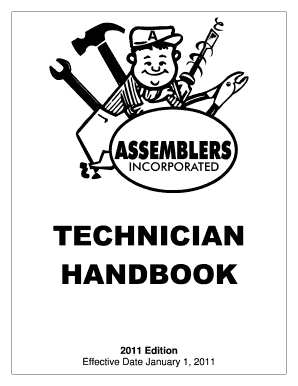 Handbook Technician 3 28 11 Assemblers, Inc  Form