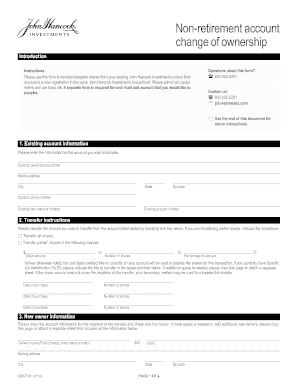 Account Transfer Forms
