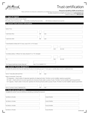 Trust Required  Form