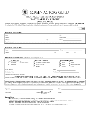 Taft Hartley Form