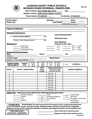 Lcps Withdrawal Form