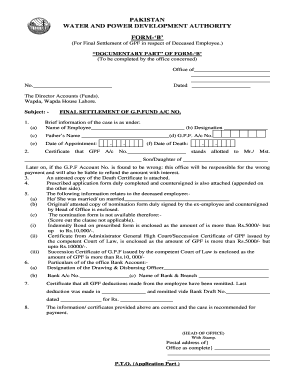 Wapda Telephone Directory PDF  Form