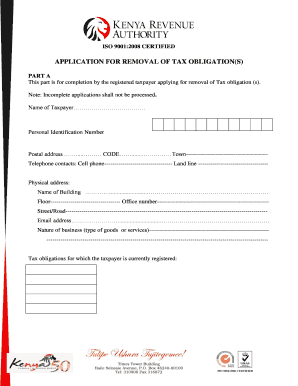 Kra Waiver Application Form