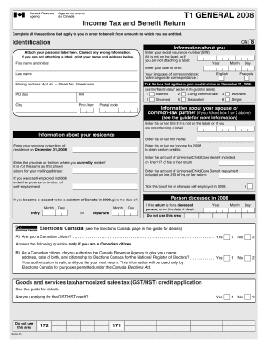  T1 Form Sample 2008