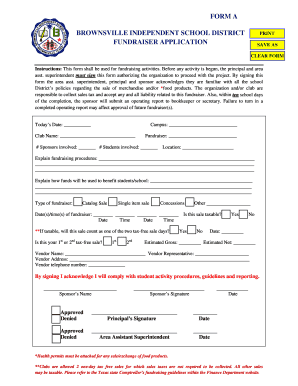 Bisd Fundraiser Form