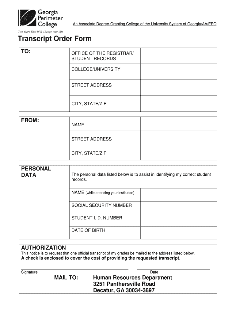 Gpc Transcript  Form