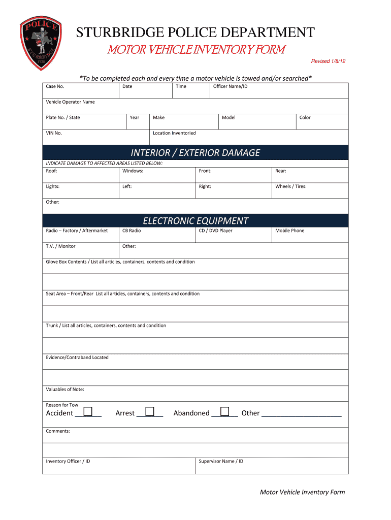 Get and Sign Vehicle Inventory Excel Template  Form