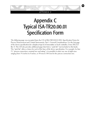 Isa Instrument Data Sheet Excel Download  Form