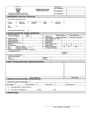 Formulario Dgc 005