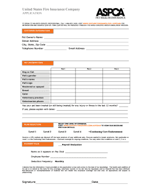Aspca Claim Form PDF