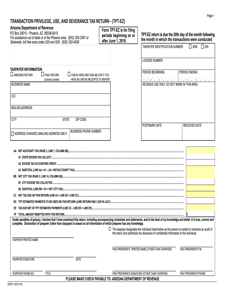 Get and Sign Tpt Ez 2016-2022 Form