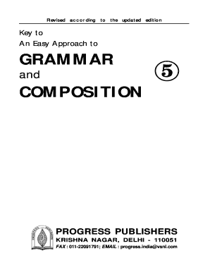An Easy Approach to Grammar and Composition Class 5  Form