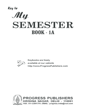 My Semester Book 5a  Form