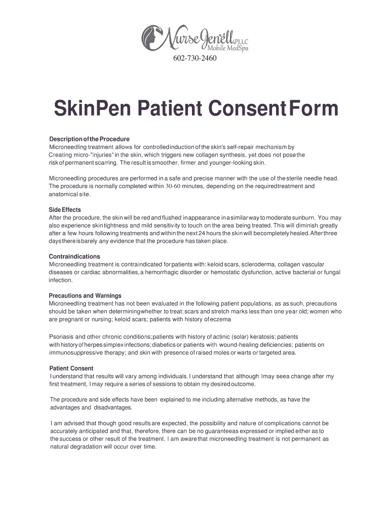 Skinpen Consent Form