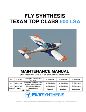 Flysynthesis Texan Repair Manuel  Form