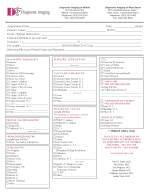 Download Requisition Form Diagnostic Imaging of Milford