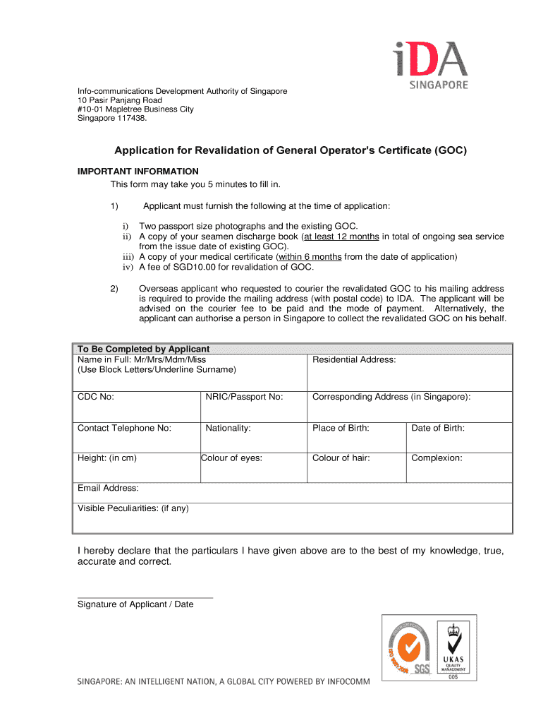 Singapore Polytechnic Goc Course  Form