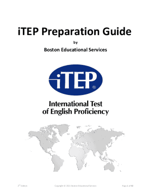 Itep Practice Guide PDF  Form