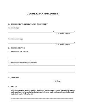 Toimeksiantosopimus PDF  Form