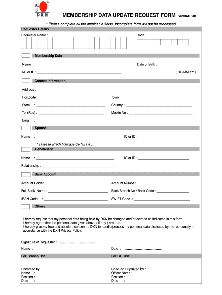 4ps Application Form