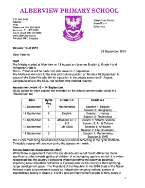 Alberview Primary School  Form