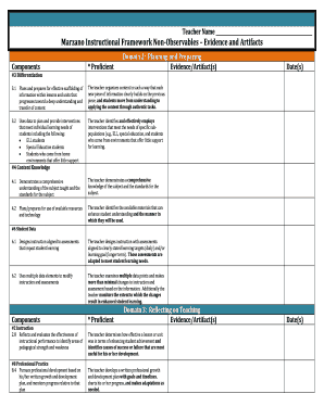 Instructional Framework Template  Form