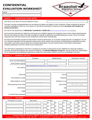 Brazolot Migration Group  Form