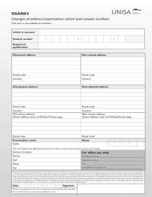 How to Write Address on Unisa Application  Form