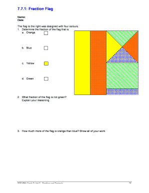 Fraction Flag  Form