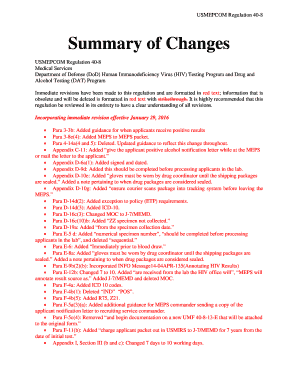  USMEPCOM Form 40 8 1 E, Drug, Alcohol, and HIV Mepcom Army 2016