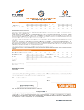 Member Form BGGB with DGH English IndiaFirst Life Insurance