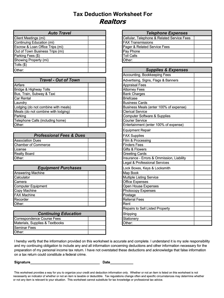 realtor-tax-deductions-worksheet-complete-with-ease-signnow